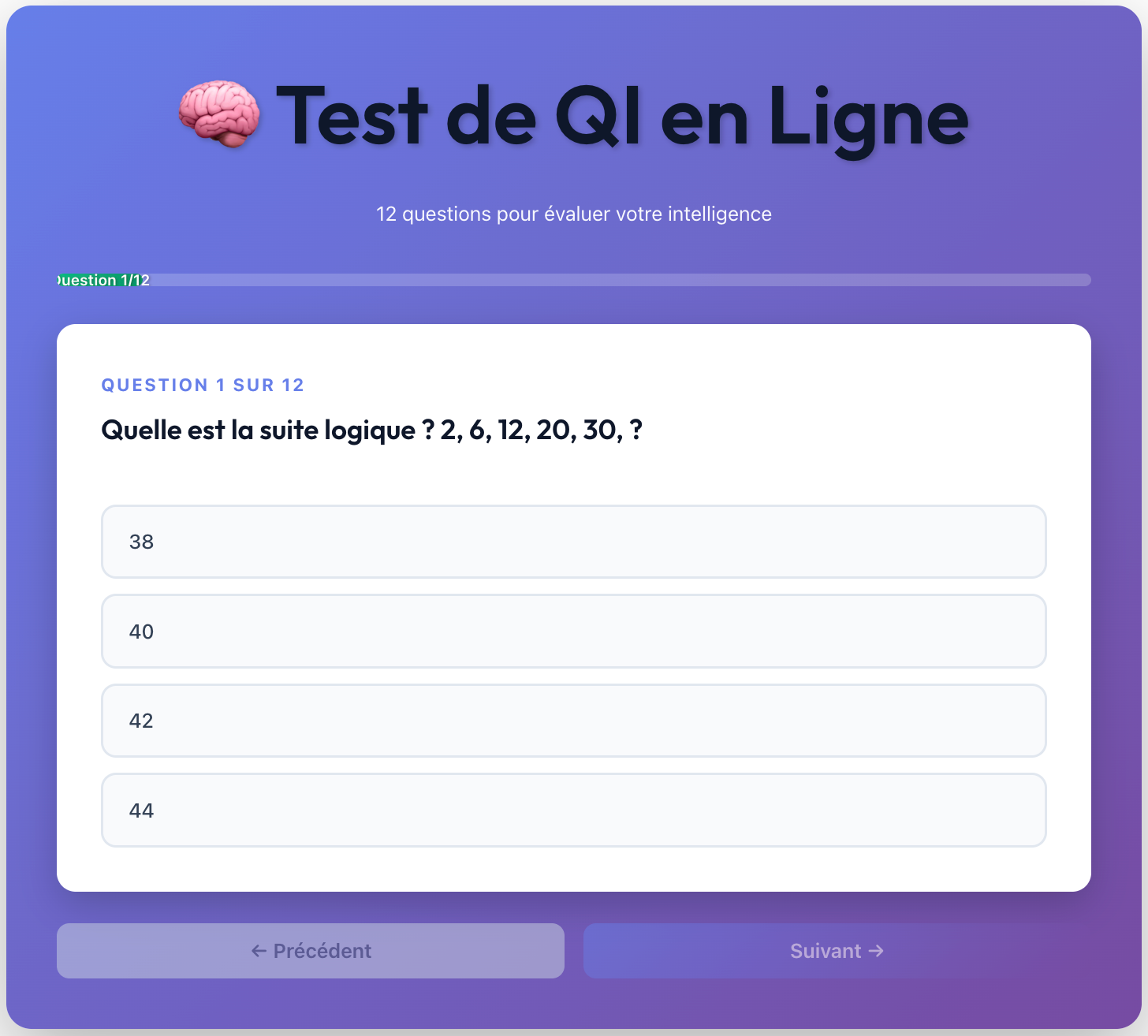 test QI gratuit Scolinfo