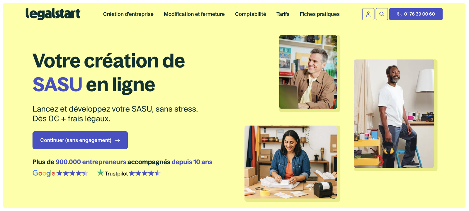 Création SASU Legalstart