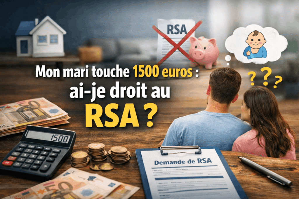 Mon mari touche 1500 euros ai-je droit au RSA